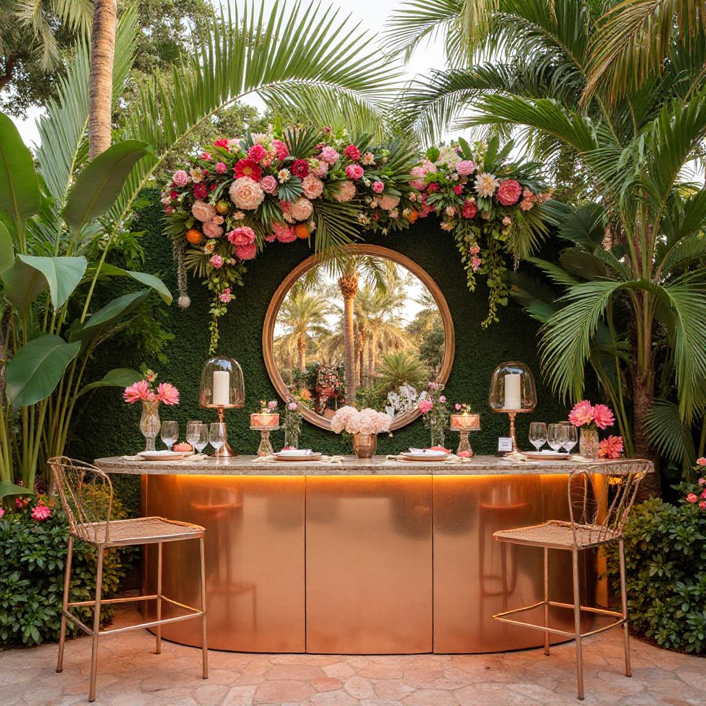 Tropical themed soiree